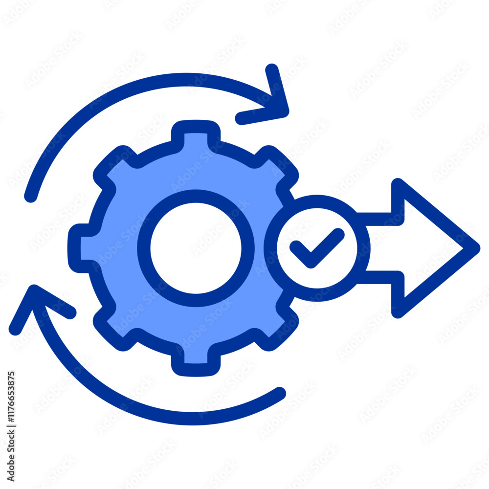 Merger And Acquisition Mixed BLue Icon Merger And Acquisition Mixed BLue Icon