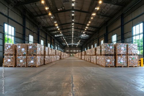 Circular economy practices program implementing waste management solutions in industrial warehouse environments for sustainable resource recovery
