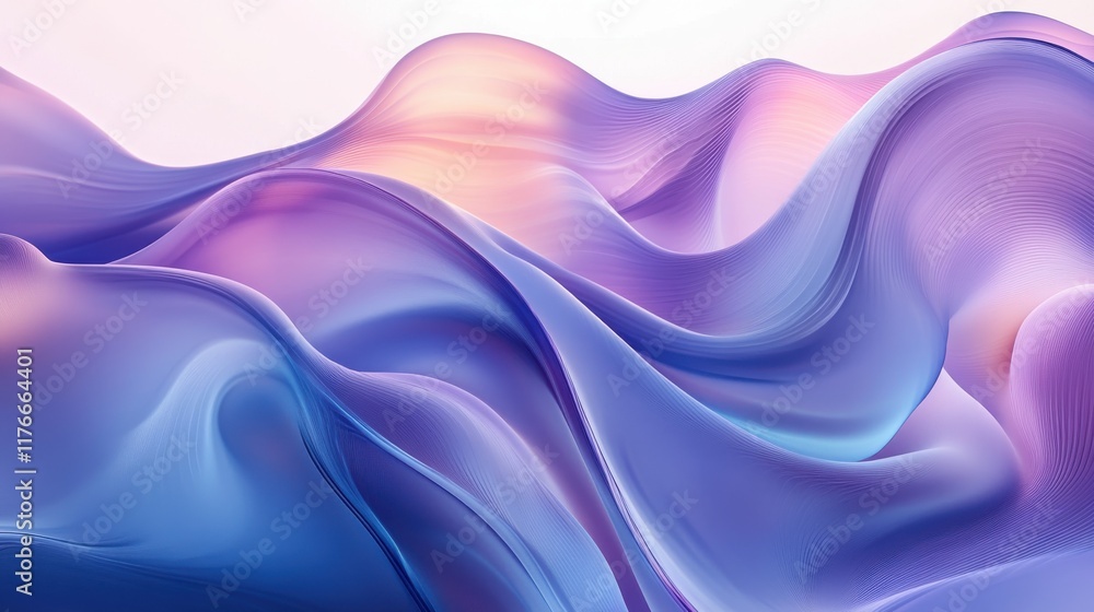 Fototapeta premium A purple wave with a pinkish hue