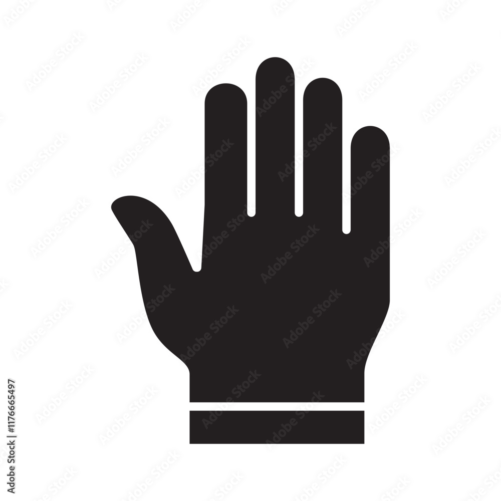 Hand icon, Facing down palm hand sign. Hand icon, Facing down palm hand sign.