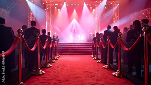 Red Carpet Event with Stage and Audience