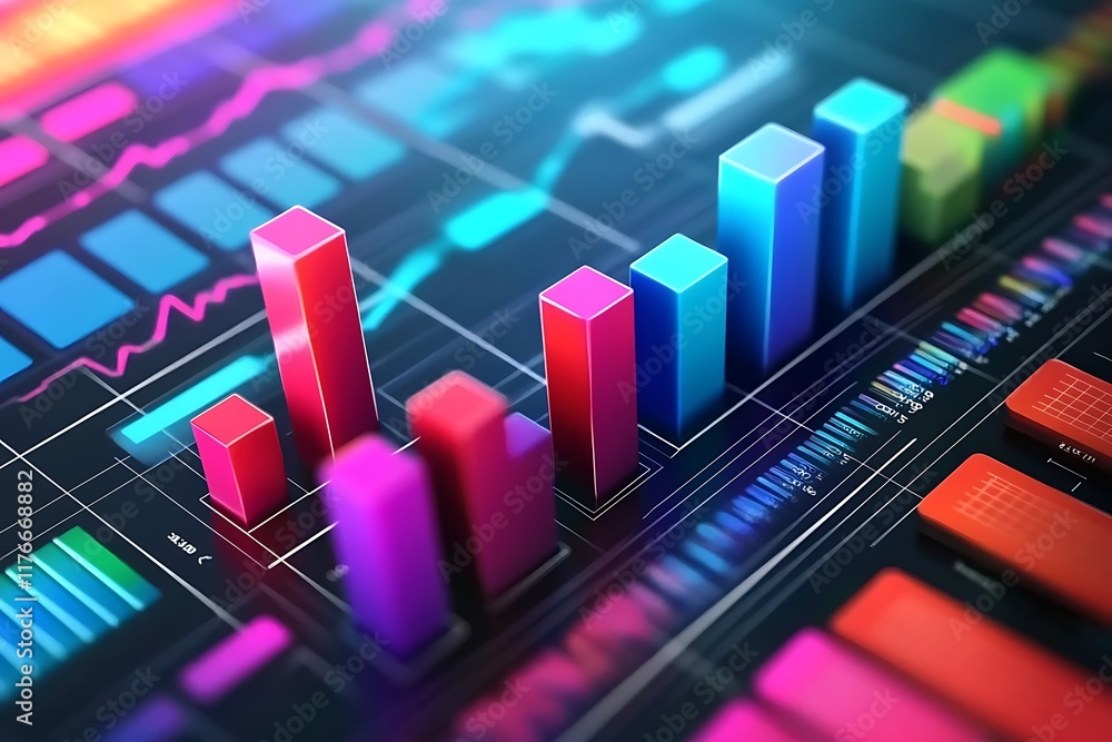 Abstract Graph Background with Dynamic Lines and Data Points Abstract Graph Background with Dynamic Lines and Data Points
