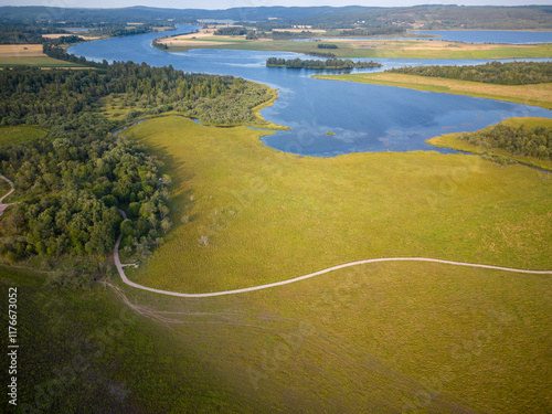 The municipal nature reserve Stadssjön is a green oasis in Hedemora photo