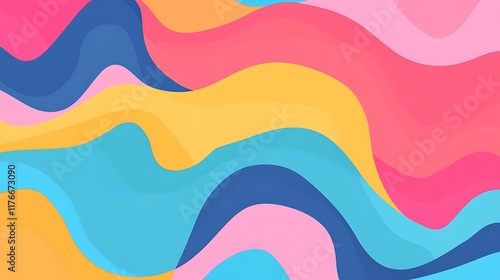 Abstract Colorful Waves Background Perfect for websites, presentations, and digital designs