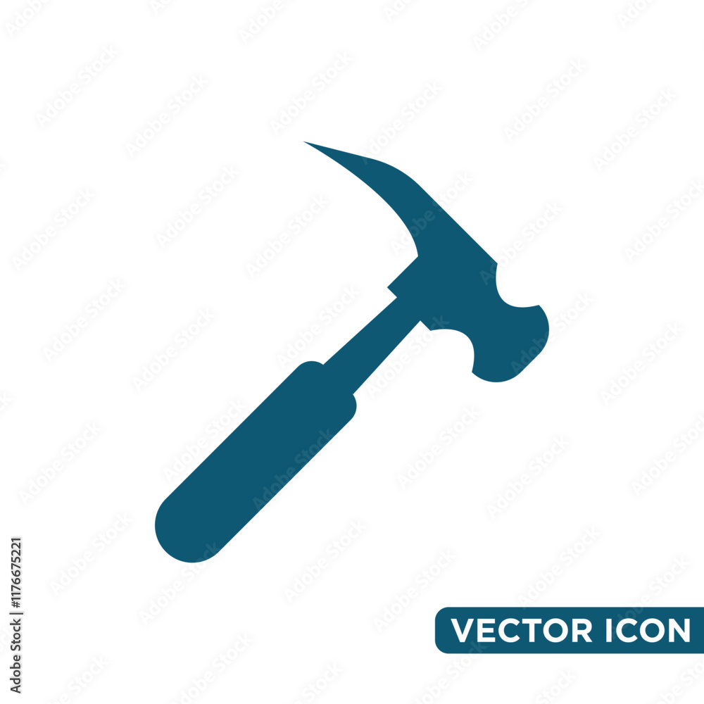 Simple Hammer Icon Design Template Simple Hammer Icon Design Template