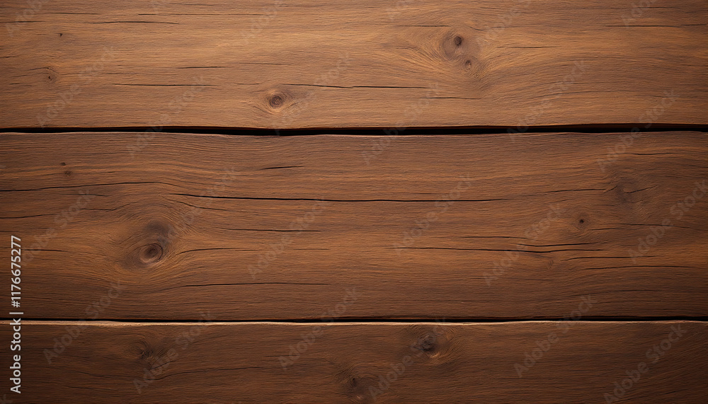 Close-up view of rich brown wood planks. Close-up view of rich brown wood planks.