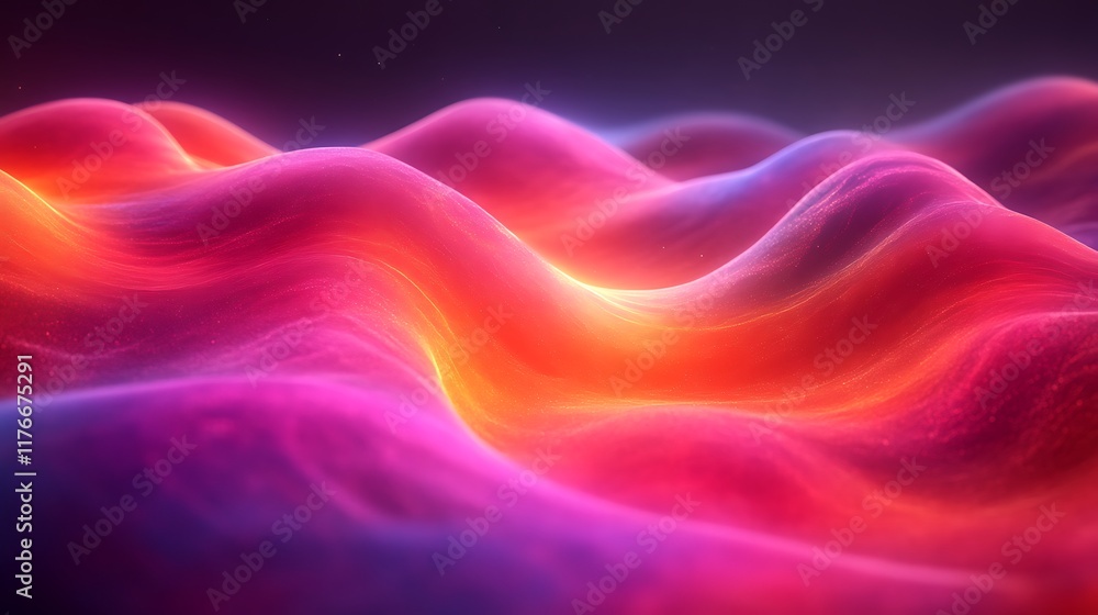 custom made wallpaper toronto digitalAbstract Colorful Waves of Light and Energy