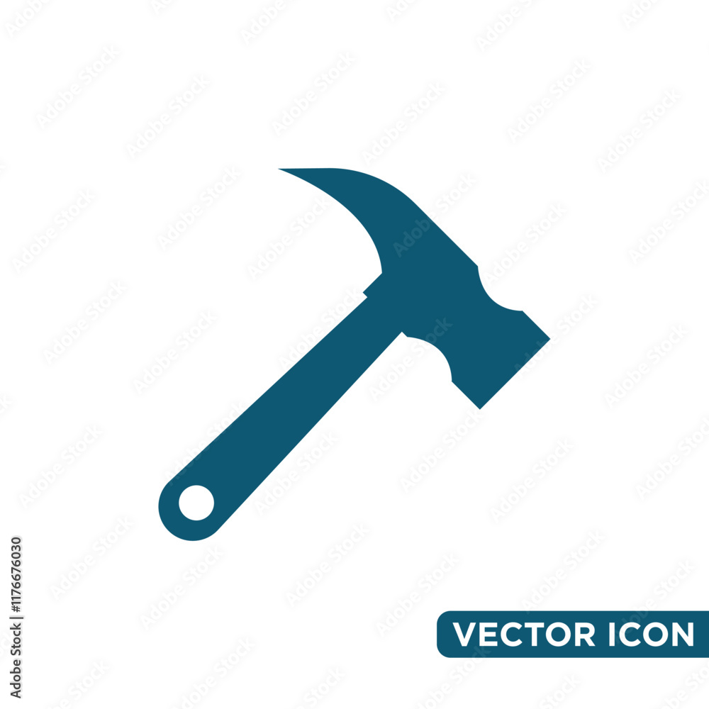 Simple Hammer Icon Design Template Simple Hammer Icon Design Template