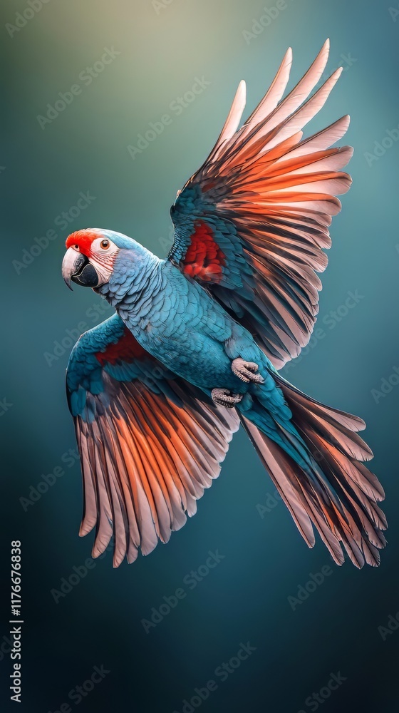 Fototapeta premium blue and yellow macaw