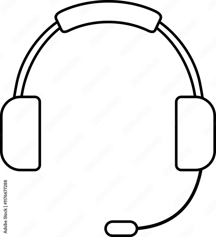 Headphone Outline Icon Headphone Outline Icon