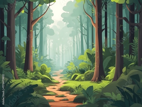 aesthetic forest background