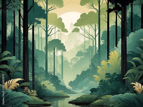 elegant forest background