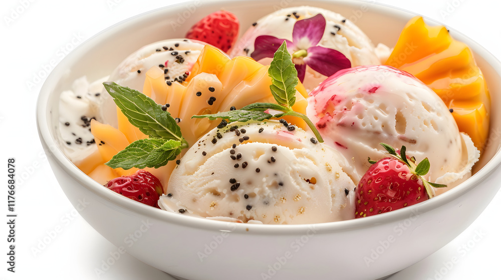 Kulfi dessert Watercolor Kulfi dessert Watercolor