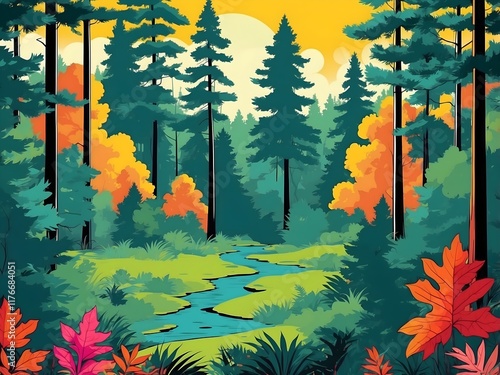 elegant forest background