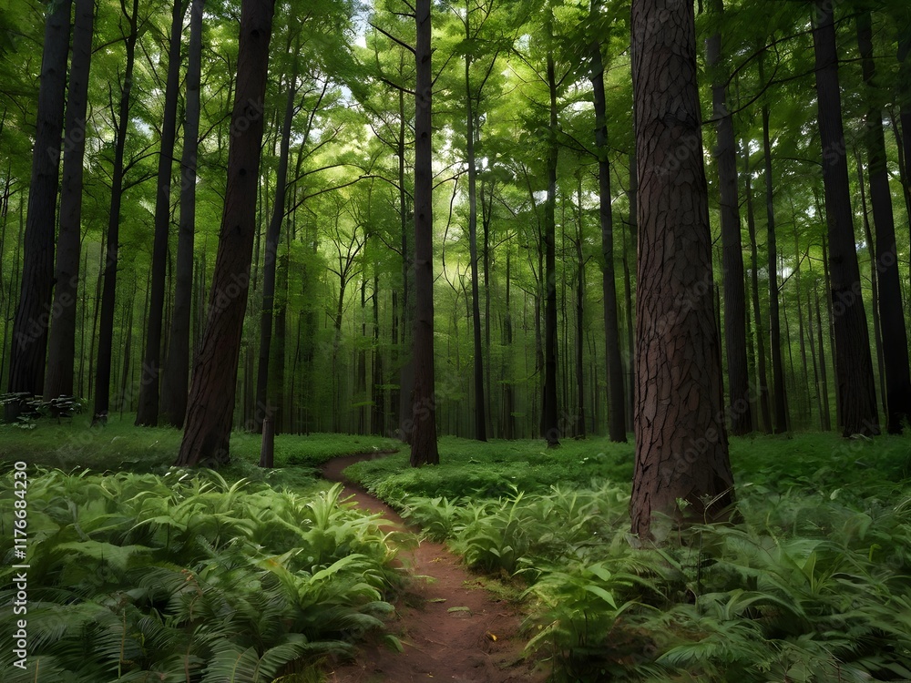 Obraz premium elegant forest background