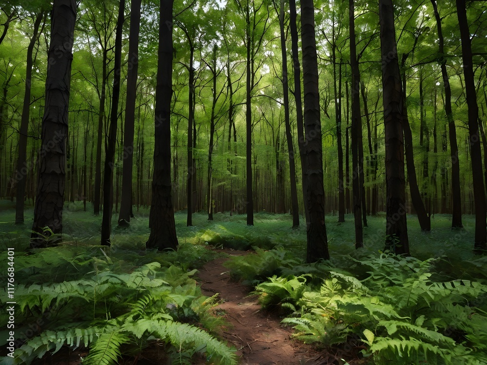 Obraz premium elegant forest background