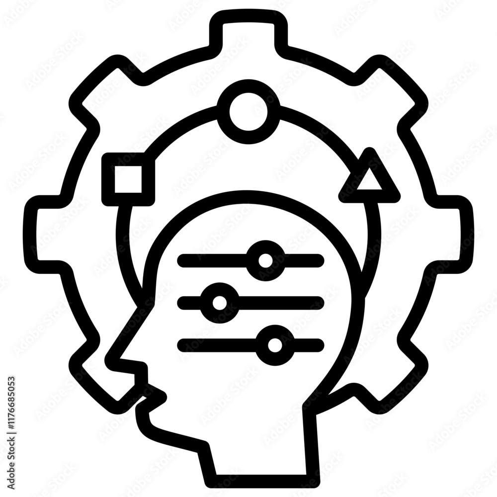 SWOT Analysis Line Icon Vector SWOT Analysis Line Icon Vector