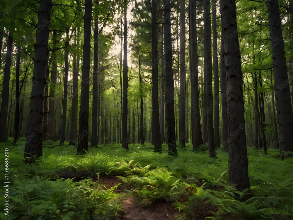 Obraz premium elegant forest background