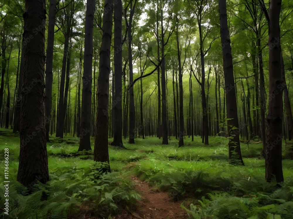 Obraz premium elegant forest background