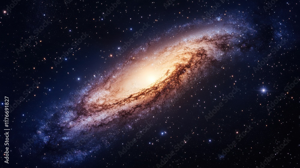 A stunning view of a spiral galaxy with vibrant colors and bright core against a starry backdrop. A stunning view of a spiral galaxy with vibrant colors and bright core against a starry backdrop.