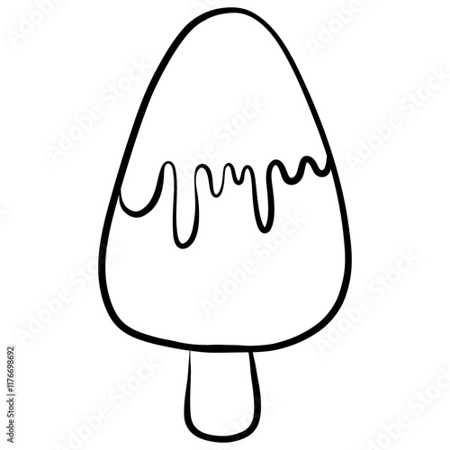 ice cream, Nursery poster with icecream, Baby print with cute doodle line vector file.