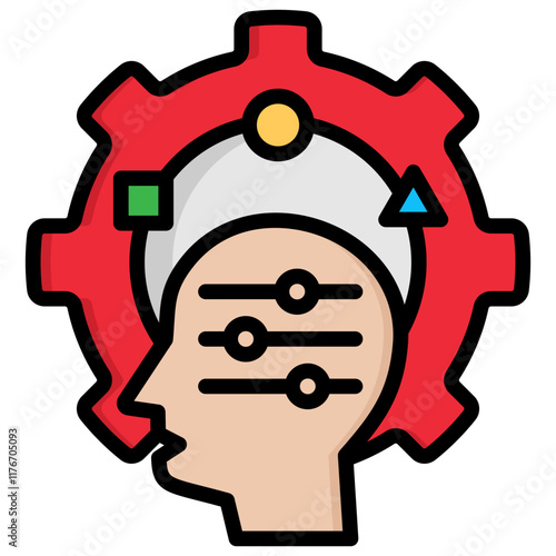  SWOT Analysis simple Lineal color Icon Vector