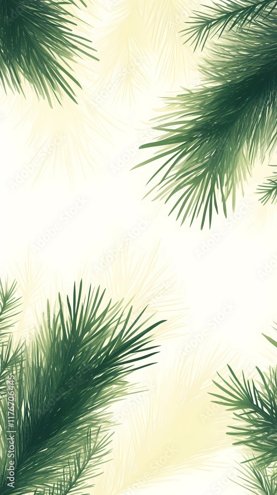 Cozy pine branches with blurred bokeh lights, perfect holiday background. Cozy pine branches with blurred bokeh lights, perfect holiday background.