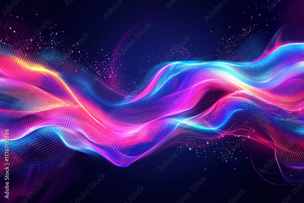 Digital data flowing in motion, glowing lines of code, pixelated effects for cyber background. Digital data flowing in motion, glowing lines of code, pixelated effects for cyber background.