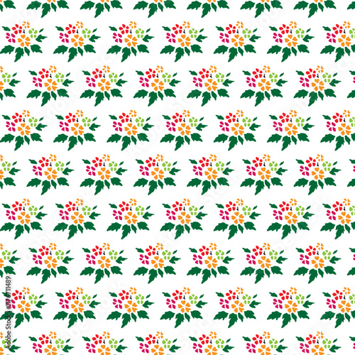 Flower pattern design with background