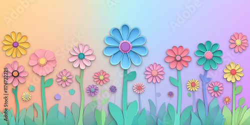 Blumenherz - Muttertag - Valentinstag Hochzeit und sonstige Feierlichkeiten. Karte Banner mit Platz für Text