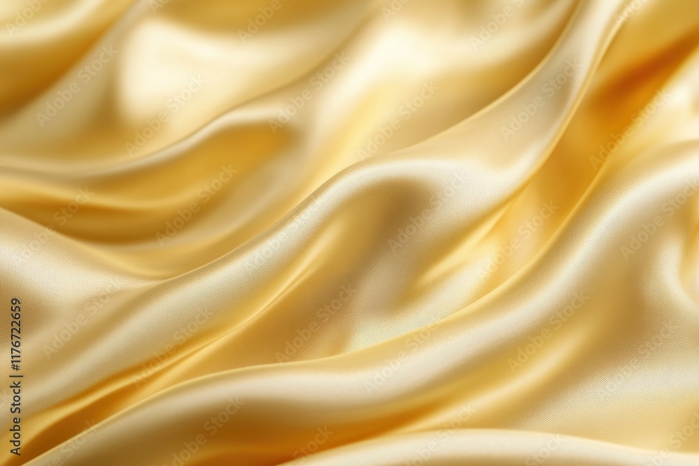 Obraz premium Smooth Golden Silk or Satin Texture for Elegant Fabric Backgrounds and Designs