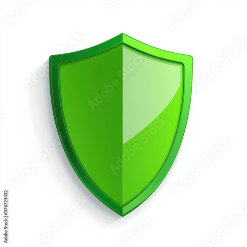 Free Download A glossy green shield icon representing protection and security. - GFXLoad