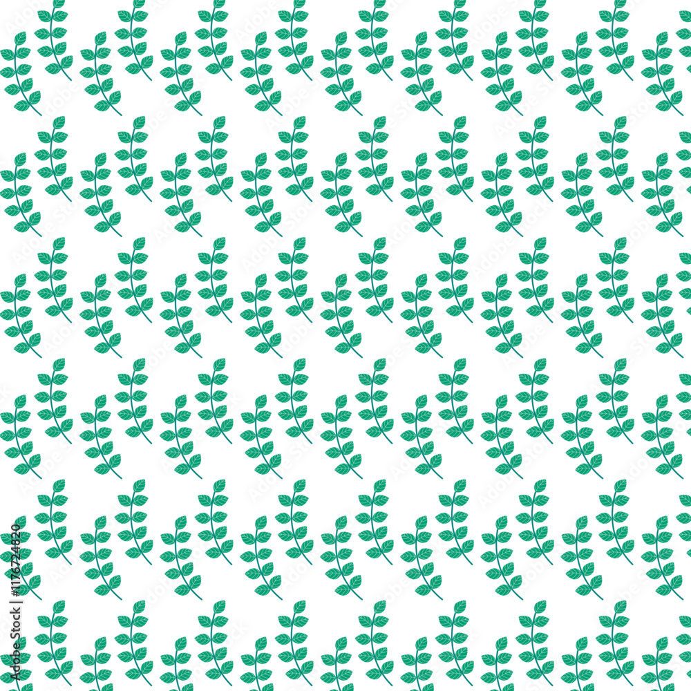 Leaf pattern design with background