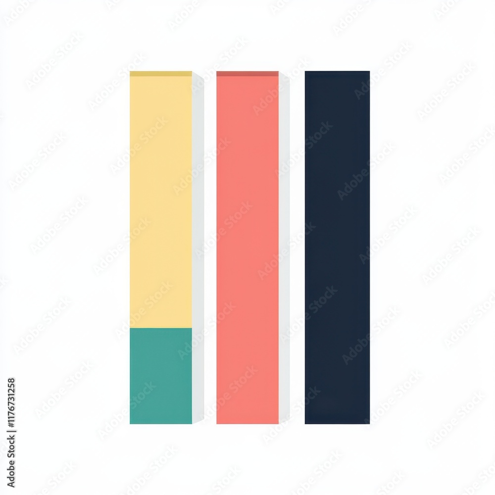 Abstract geometric shapes in muted colors creating a modern art piece. Abstract geometric shapes in muted colors creating a modern art piece.