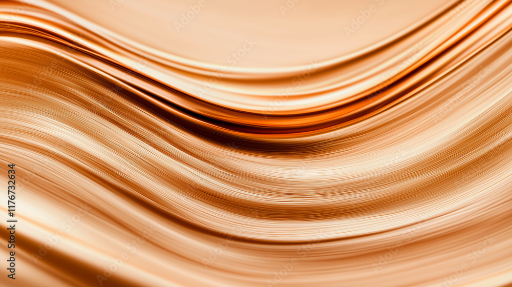 Obraz premium beauty bronze wave