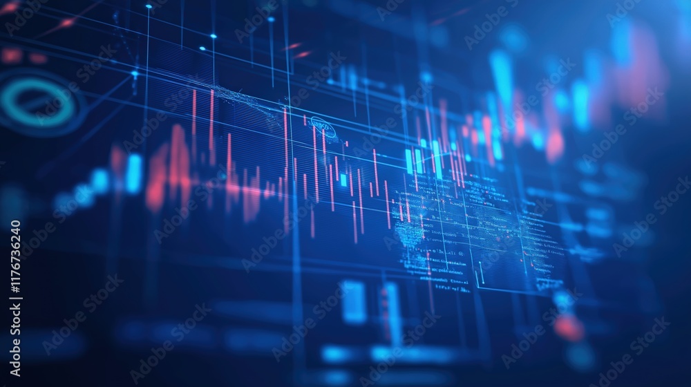 Abstract Digital Data Visualization Background Design Abstract Digital Data Visualization Background Design