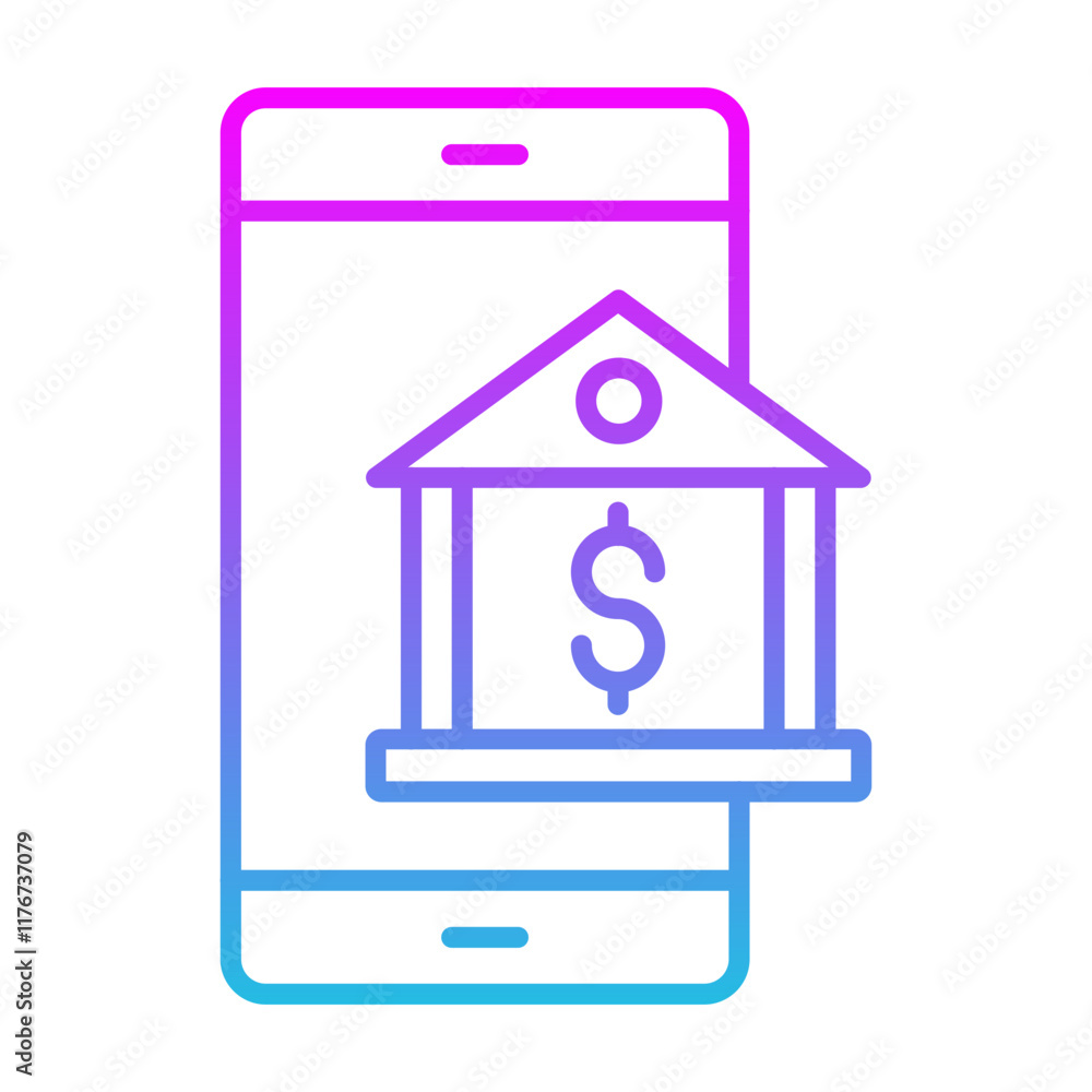 Obraz premium Mobile Banking Icon