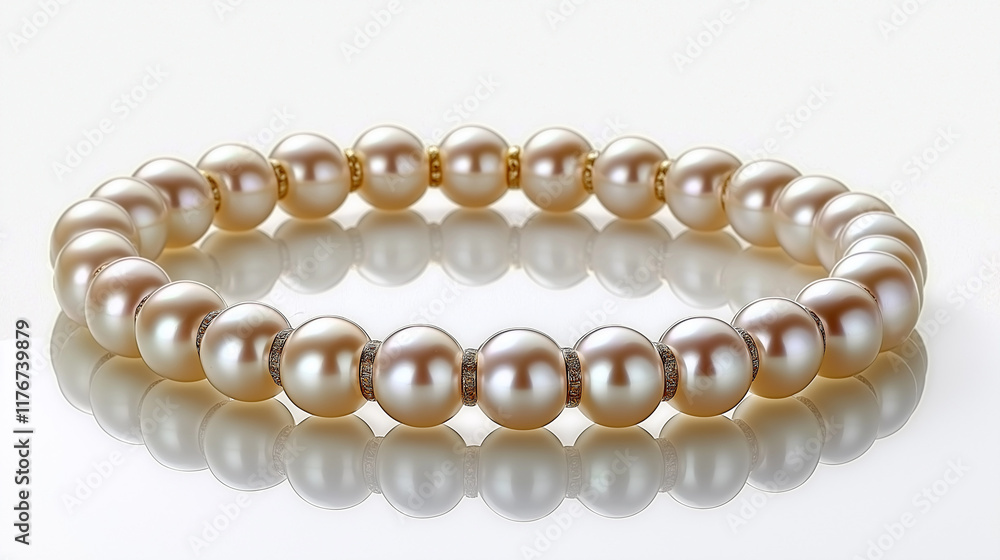 Classic Beauty Double-Looped Pearl Necklace with Smooth Finish and Refined Details