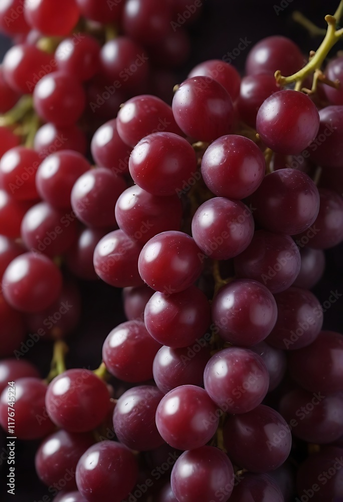 Fototapeta premium Red grapes for wine