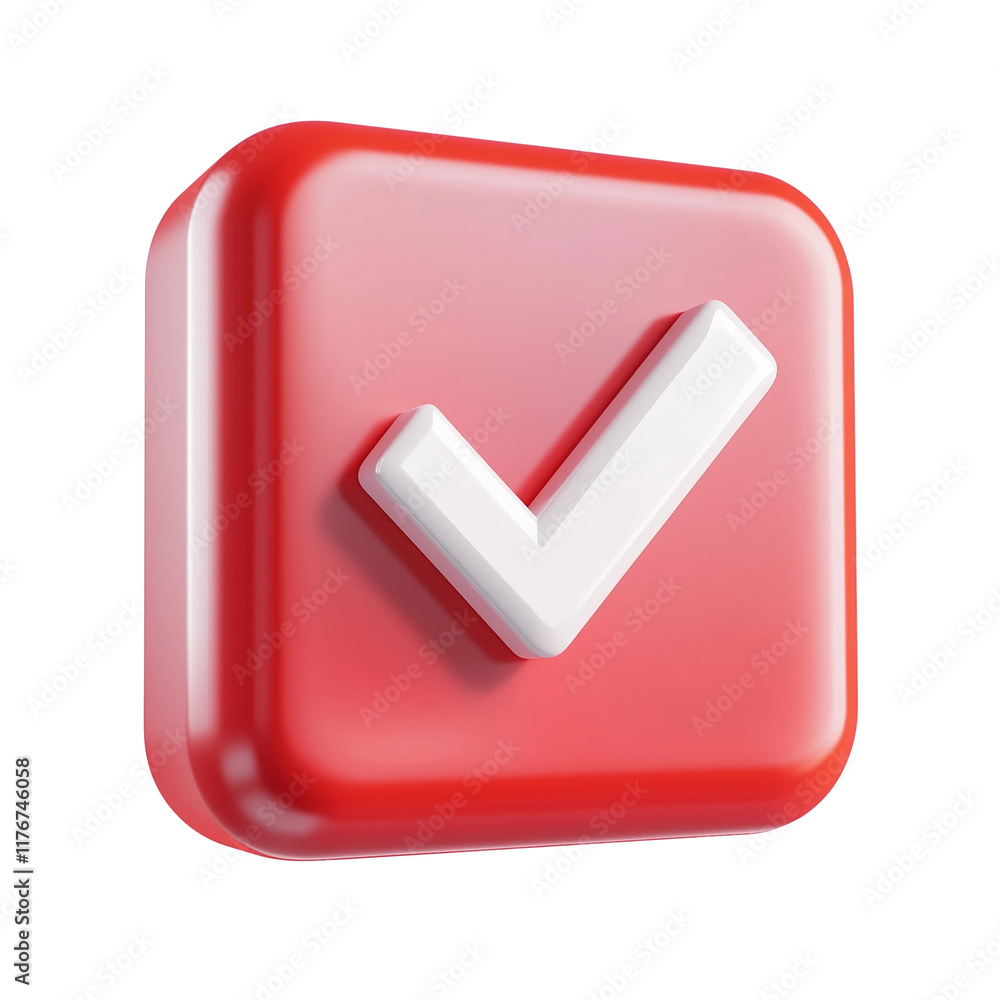 Icon for app with checkmark in red on white background,PNG,clipart,transparent,flat icon. Icon for app with checkmark in red on white background,PNG,clipart,transparent,flat icon.