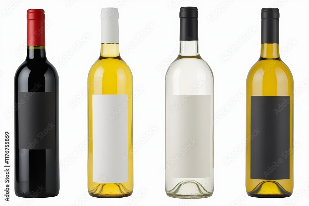 three bottles of wine with a blank label on them three bottles of wine with a blank label on them