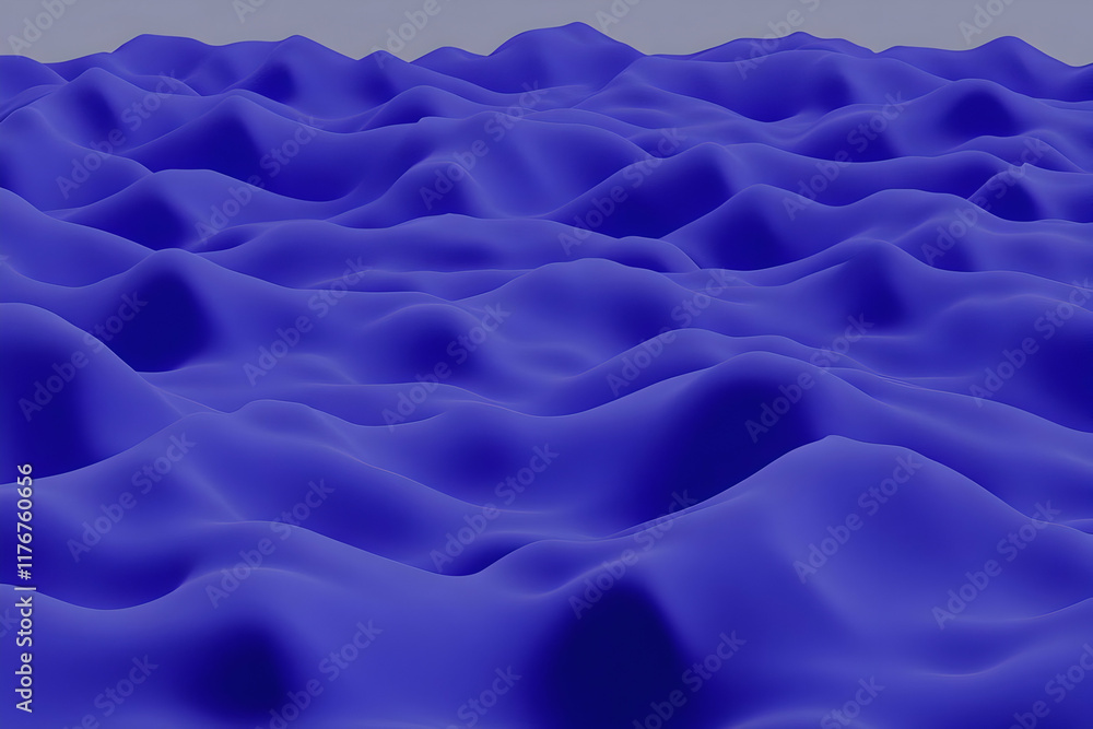 Obraz premium Abstract 3D Blue Wave Background