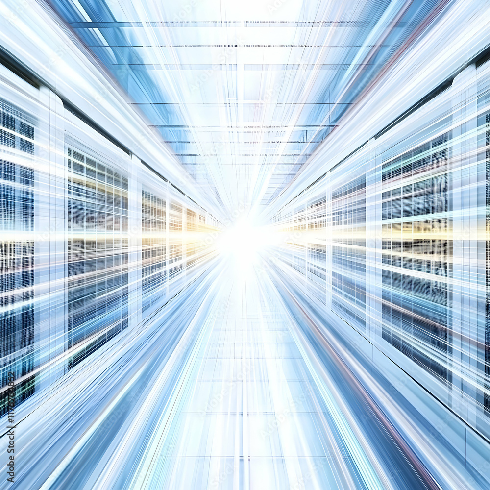 Abstract Speed Corridor Illustration Abstract Speed Corridor Illustration