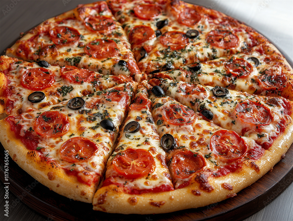Mouthwatering Pizza Visual: Ideal for Social Media or Articles Mouthwatering Pizza Visual: Ideal for Social Media or Articles