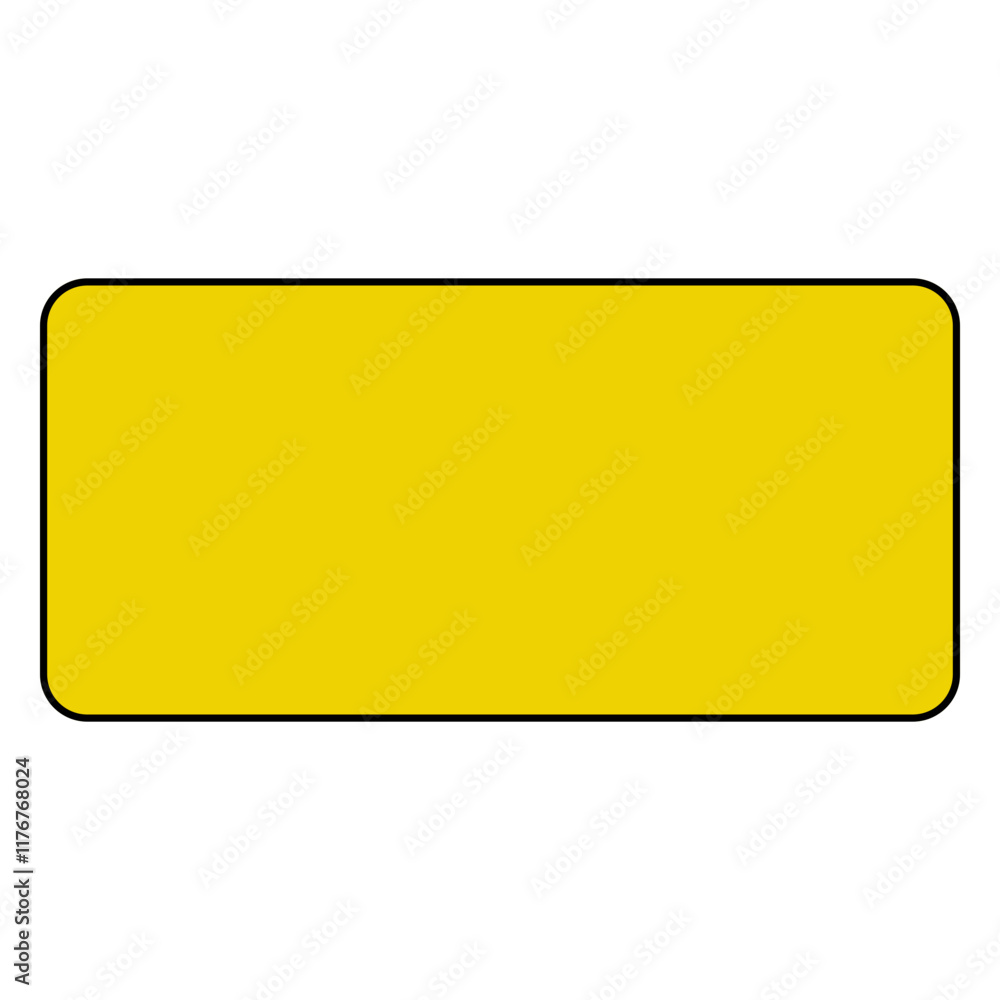 Yellow Blank Warning Sign Icon Vector, attention information. Traffic sign shapes template Yellow Blank Warning Sign Icon Vector, attention information. Traffic sign shapes template