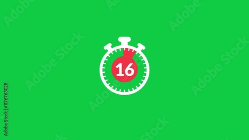 Simple animation of stopwatch with 30 timer