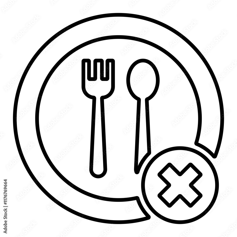 fasting line icon fasting line icon