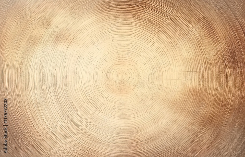 Light wood grain background with circular rings and cross-section of a tree trunk, top view. Light wood grain background with circular rings and cross-section of a tree trunk, top view.