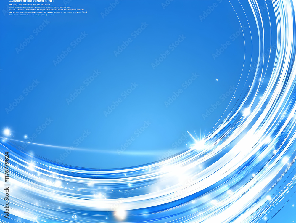 Fototapeta premium Abstract Blue Swirling Background