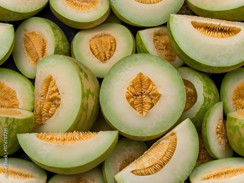 close up photo of fresh melon ready to eat